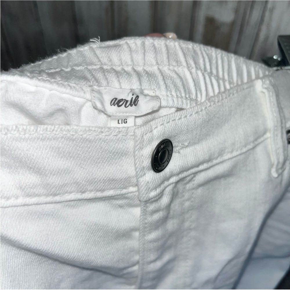 Aerie White Distressed Shorts - Picture 5 of 5
